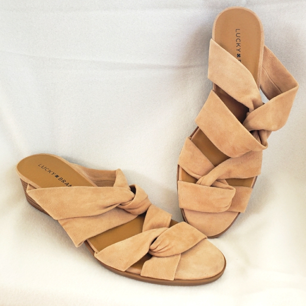 Lucky Brand SZ10 Leather Sandals NWOT